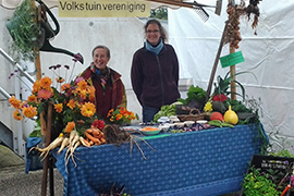 de informatiekraam tijdens de open dag